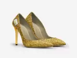 Beautiful Designer Gold Shoes For Sale